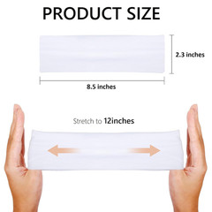 Soft Fabric Headbands for Women – 9 Pack Elastic Non-Slip Hair Accessories