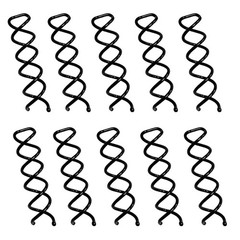 10PCS Spiral Hair Pins, Non-Scratch Tips Screw Pins for DIY Hair Style (Black)
