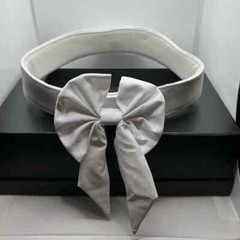 Polo Ralph Lauren Golf Visor, back strap with bow. White. NEW