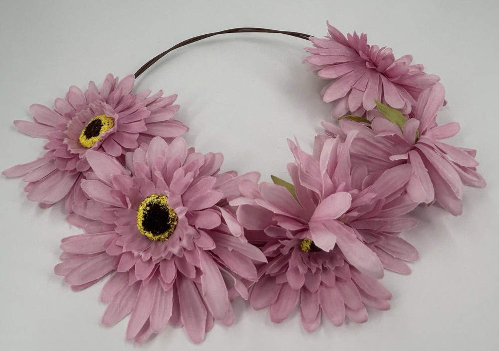 NEW ICING Claires Pink Flower Crown Headband Tiara Hair Accessory