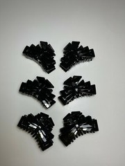 6 Piece Black Claw Hair Clip Women Hair Accessories Medium Size
