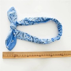 New Women Suede Soft Solid Print Hairband Vintage Boho Cross Knot Elastic