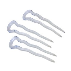 Parcelona French Mystic Large 3″ Cellulose Chignon U Shaped Hair Pins(Set of 3)