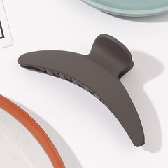Scrub Big Clip Korean Crescent Moon Shaped Geometric Solid Color Matte Hairpins