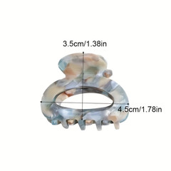 Elegant Sweet Small Oval Hair Claw Clip for Women Secure Grip Hair Accessories P