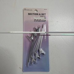 Conair Section & Hold Secure-Hold Hair Clips, Silver, 6-Pieces