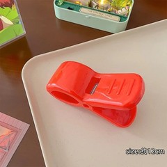 Cute Arrietty Cosplay Shark Hair Clip for Adult Kid Red Ponytail Hairpin Fashion