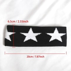 Sports Headband Elastic Sweatband Cotton Blend Unisex Yoga Workout Hair Band