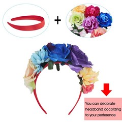 30 Pcs Satin Headbands, 1 Inch, 30 Colors, Hard, Plastic, Fabric, DIY, Craft