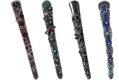 Set of 4 JCGY Alligator Duckbill Beak Clips Long Metal Hairclips Combo 4 Styles