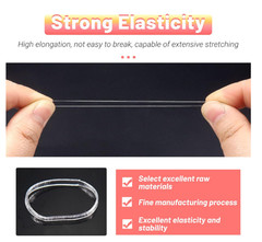 Clear Elastics Hair Bands 1500Pcs Mini Rubber Hairband Soften Small Ponytail Hol