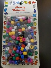 Round Shaped multiple colors craft hair beads