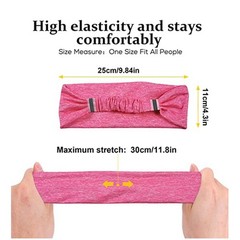 Sweat Headband Running Sport Athletic Sweat Band Exercise with Reflective Safety
