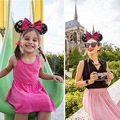 Disneyland’s Resort Castle 2022 Gold Sleeping Beauty Ears Sequin Bow Headband