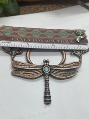 Dragonfly Festival Gem Hair pin Clip Copper Hair Accessories Renaissance fair