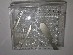 Scunci Small Spirals Neutral Clear – 24 Total 2 Boxes Of 12 HAIR Twist Ties NEW