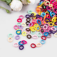 350 PCS Multicolor Cotton Hair Ties – Small Baby Hair Elastics for Kids and Girl