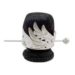 Vintage Chinese Traditional Jewelry Headdress Hanfu Topknot Crown Hair Strands