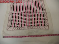 Stain, Unisex Adult 10Pk White w/ Black & Pink Polka Dots Bandanas, One Size
