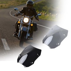 Global Motorbike Windshield With Two Installation Crests Permanent ABS Substance