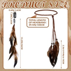 Bencailor 10 Pcs Feather Hair Extensions Clip in Hair Feather for Women Boho …