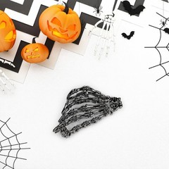 4 PCS Metal Spider Hair Claw Clips for Women, Goth Accessories, black