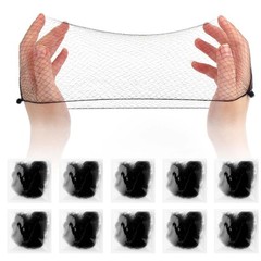 Hair Nets 20 Pcs Invisible Mesh Hairnets for Women Bun Elastic Edge Wig Nets …