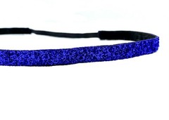 Blue glitter headband. Nonslip Headband. Running gift. Running headband.