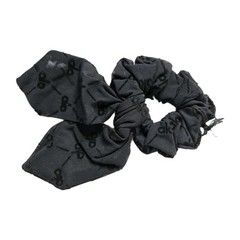 ALO Yoga Flocked Rhythm Scrunchie Black One Size New With Tag Free Shipping