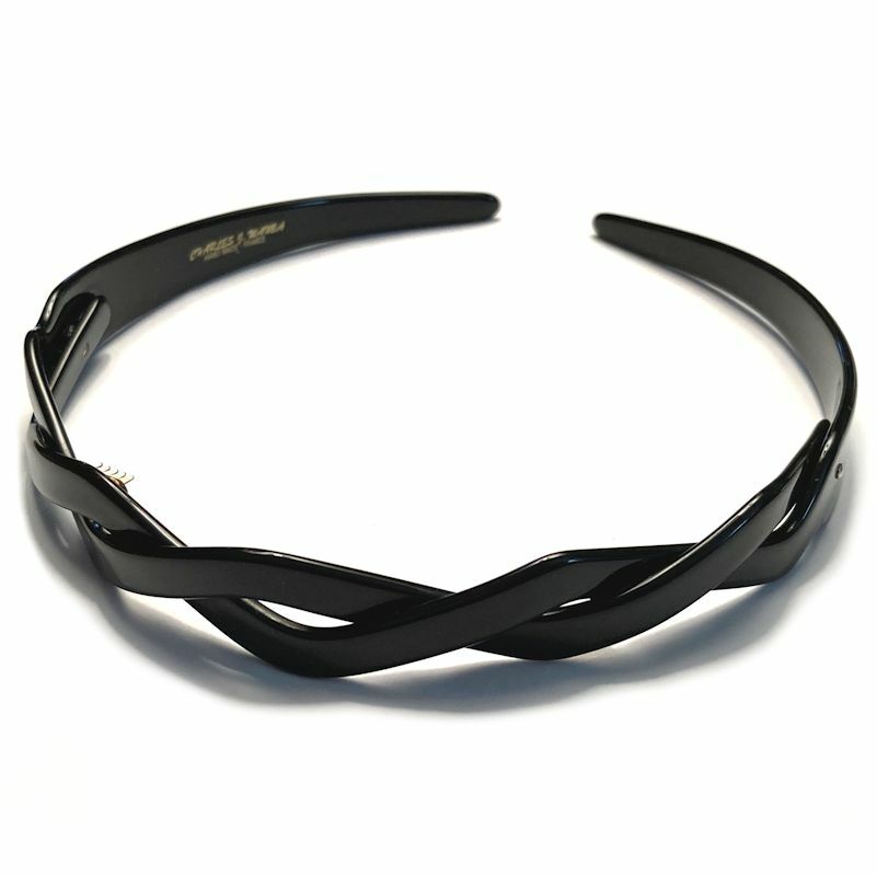 Women’s Headband Braided Buckle Thin Hair Band Charles Wahba New Made in France