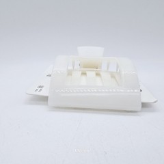 Teleties Large Flat Square Hair Clip Pain Free Durable – Coconut White
