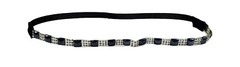 Rhinestones Thin Headband Headwrap w/ Beads Elastic Hairband