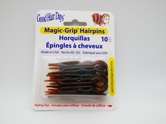 3 x Packs Magic Grip Hairpins 2 1/2″ Brown black clear (30 Pcs) Good Hair Days