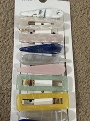 Time And Tru Hair Accessories Hair Clips 10Pc Barrettes Coastal Fall Multicolor
