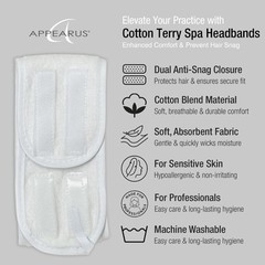 Spa Headband Cotton Terry Facial Head Wraps Soft Towel for Women Skincare AH1003