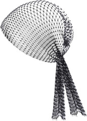 Rhinestone Mesh Headband Head Wrap Head Scarf Hair Scarf Turban Headpiece for Wo