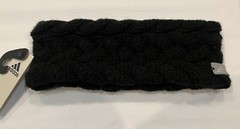 NWT ADIDAS WOMEN’S KNIT BRAIDED CASUAL TRAIN FLEECE LINEDHEADBAND PURPLE BLACK