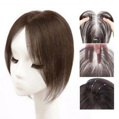 3.5″x5.5″ Seamless 100% Human Hair Topper 10″, Cover forehead,crown and occiput