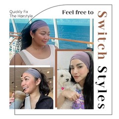 12 PCS Wide Headbands For Women Non Slip Fabric Nurse Fashion Hair Accessory