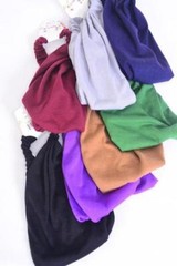 HeadBands 3in1 WIDE cotton jersey U pick Black Navy Tan Burgundy