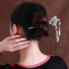 Ethnic Retro Embroidery Hairpin Chinese Hair Accessories Hanfu Qipao Hairpin