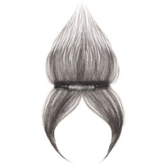 100% Human Hair Traceless Baby Hair Forehead Cover Hairline Bang for Women Clip