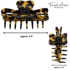 French Amie Large Butterfly 3.5″ Handmade Celluloid Acetate Hair Claw for Women