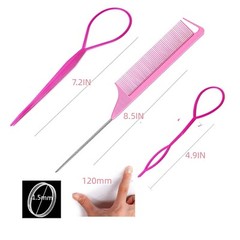 1000Pcs Hair Rubber Bands Soft Small Hair Elastics Girls Women 2pcs Tools 1 Comb