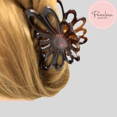 Parcelona French Plume Medium 3″ Celluloid Acetate Hair Claw for Women and Girls