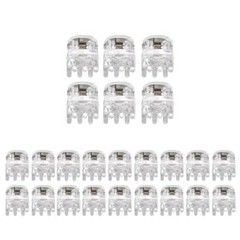 BokWin 24 Pcs Mini Claw Hair Clips,10mm/0.39 Inch Plastic Hair Claw Clear