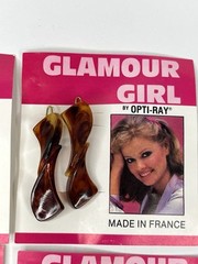 Vintage Tortoiseshell Barrettes Made In France Lot Of 12 NOS