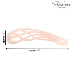 Parcelona French Curved Large 4″ Celluloid Banana Hair Clip for Women
