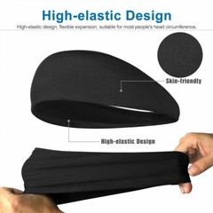 Sports Headband Moisture Wicking Sweatband Stretch Head Band Yoga Gym Running US