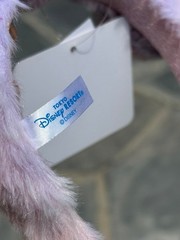 Japan Tokyo Disney pink winter fluffy cozy yarn bow Ears headband cotton candy